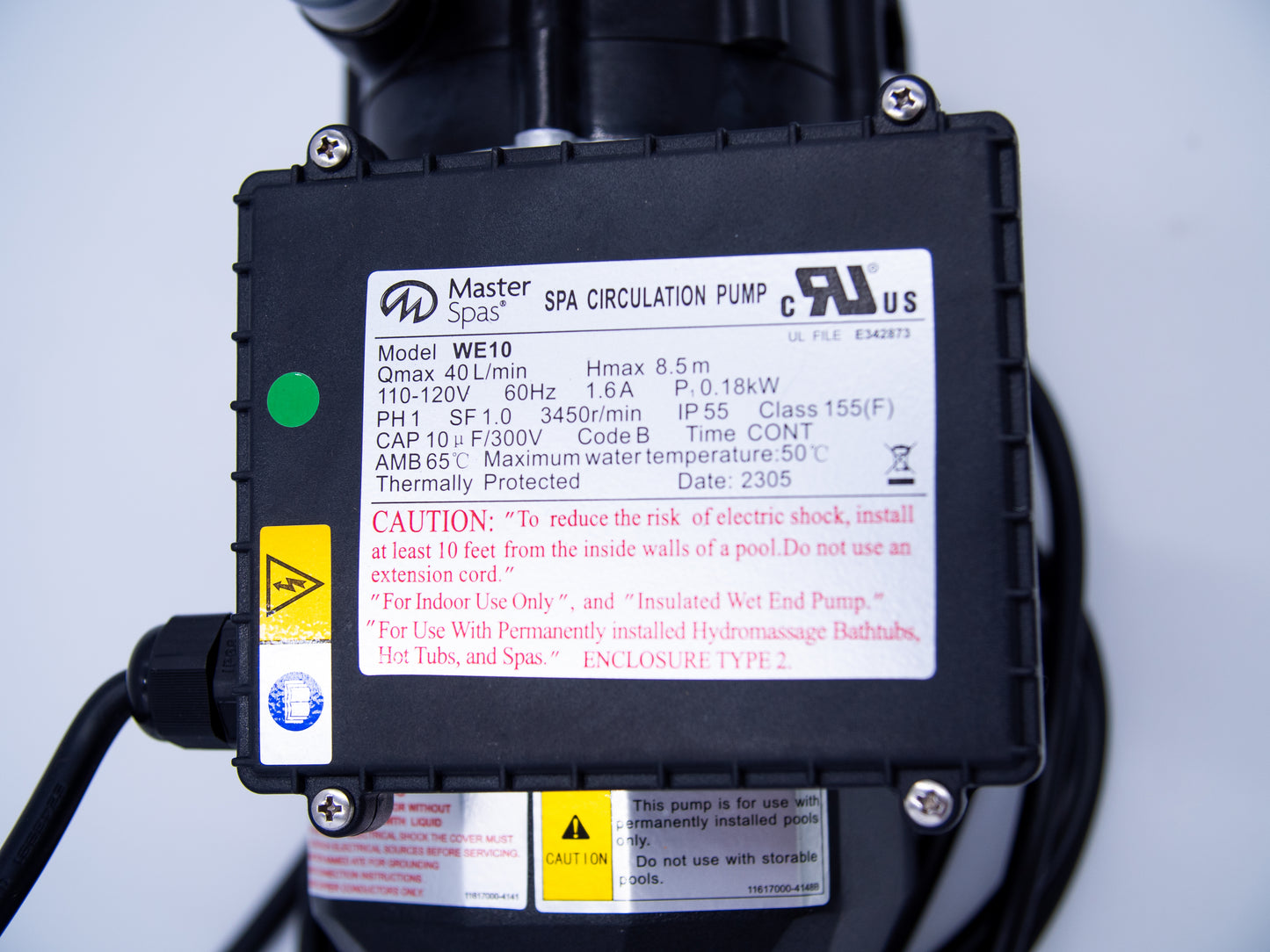 Chilly Goat Cold Tub Pump (1.6A Circ LX 115V 60 HZ)