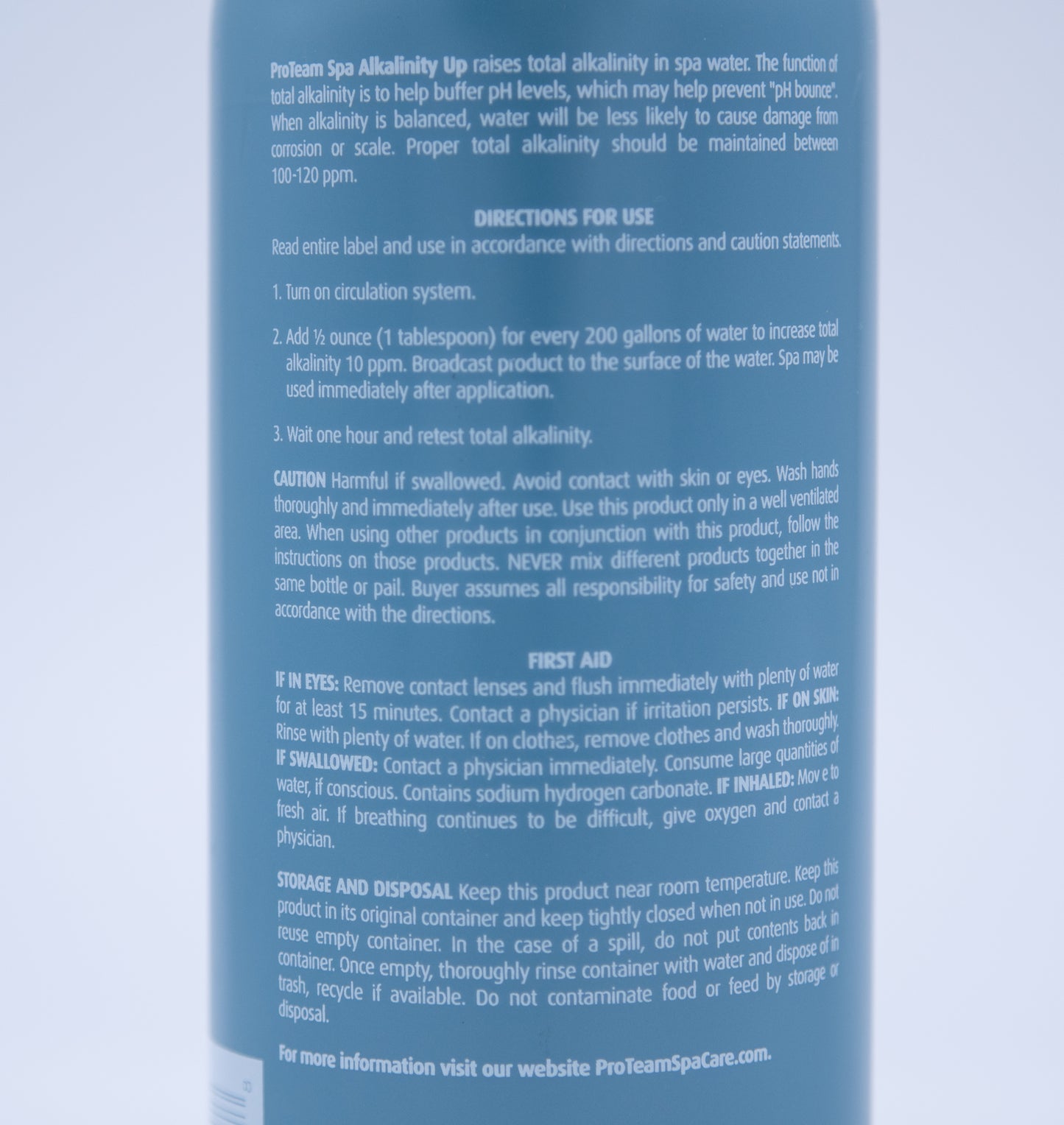 ProTeam Spa Alkalinity Up: Boost Alkalinity Levels for Optimal Water Balance