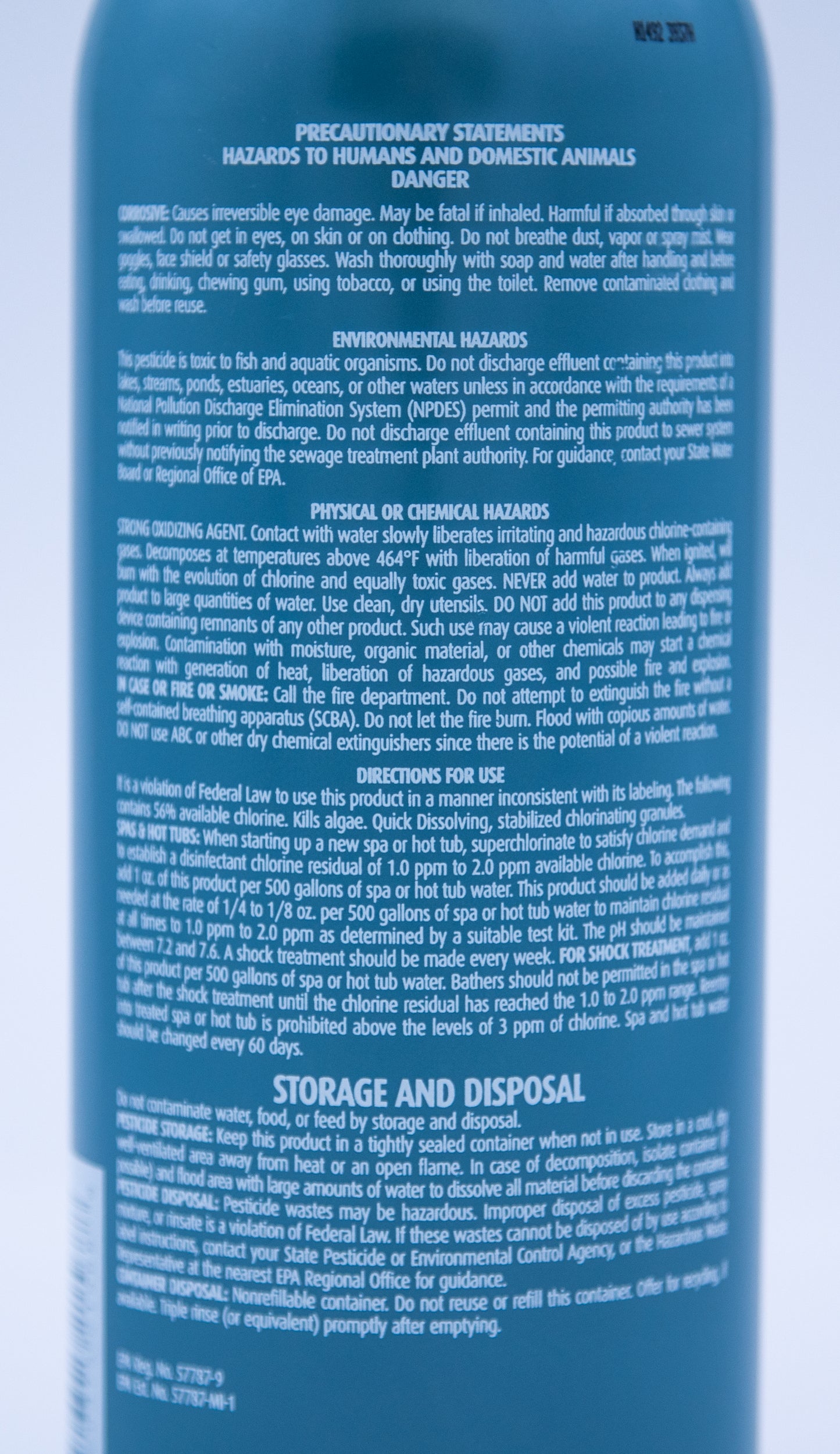 “ProTeam" Di-Chlor 2lb