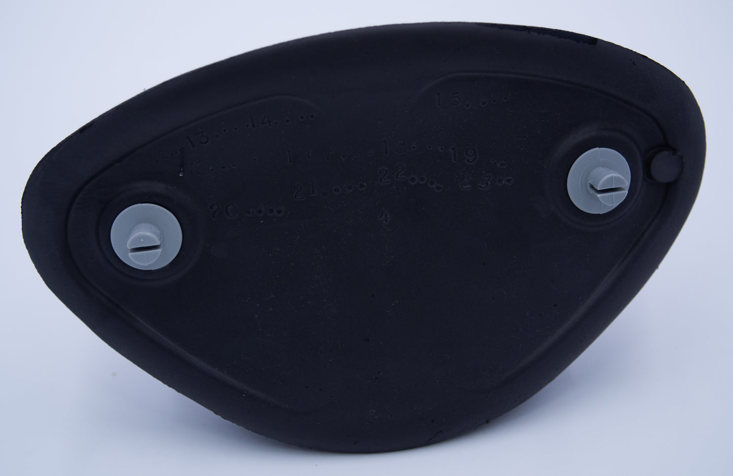 Warped Oval Charcoal Pillow (X540762)