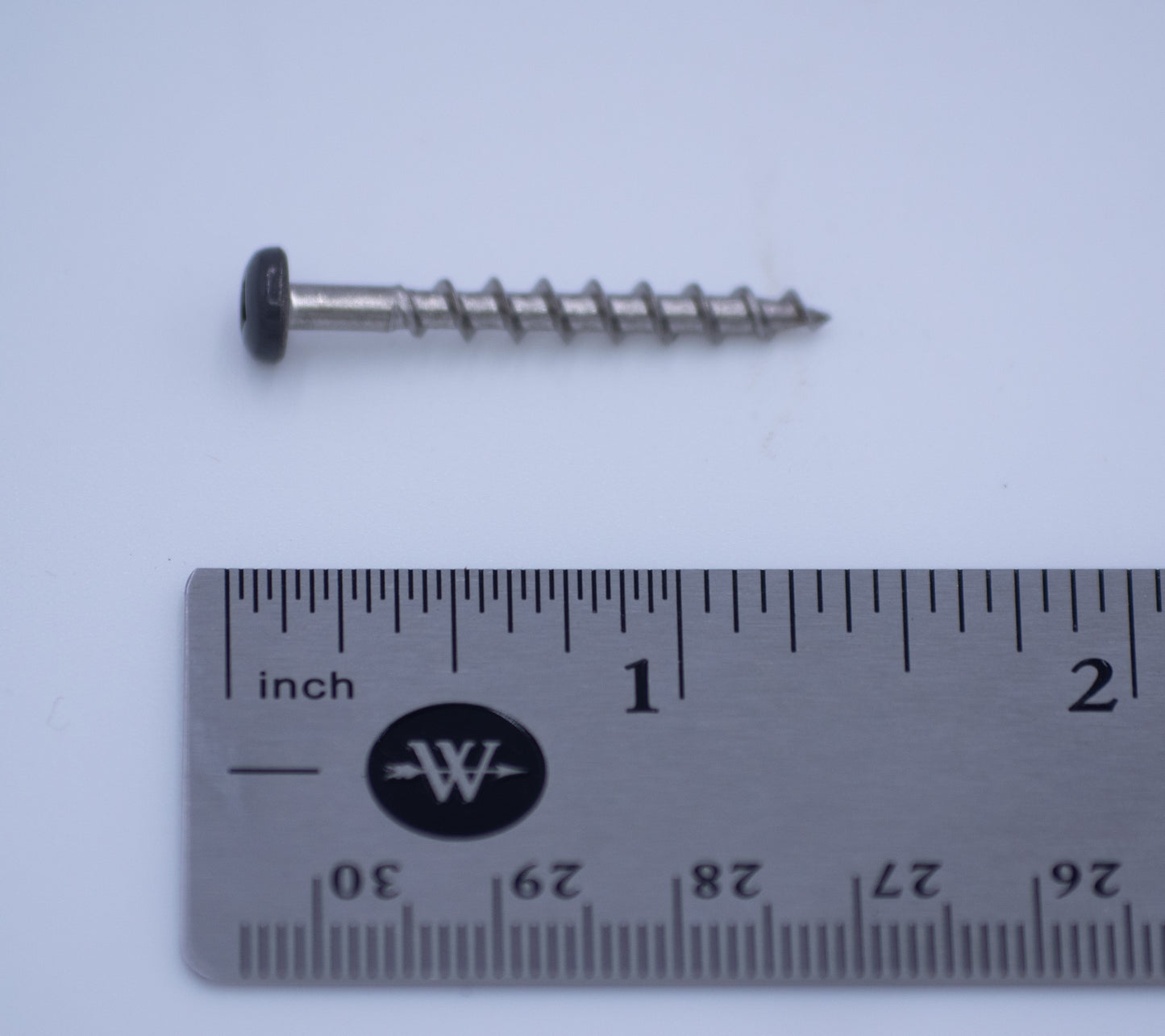 SCREW, #6X1-1/4" GRY #1 SQR SS PAN