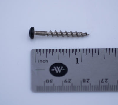 SCREW, #6X1 1/4" BLK #1 SQR SS